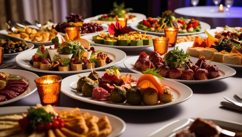 event foods Savories servings